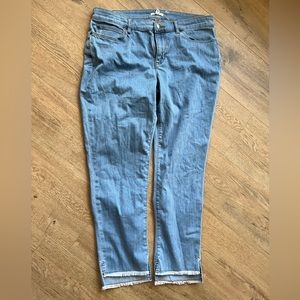 Eileen Fisher frayed step hem jeans